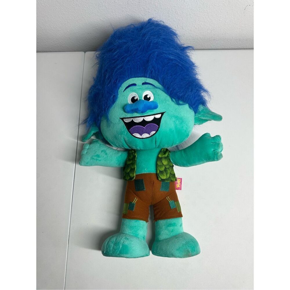 Dream Works Trolls Movie Large Jumbo 25" Plush Doll Blue Boy See Description